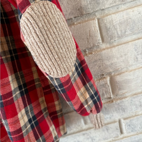 Red Plaid Button-Up Jacket - Picture 5 of 5
